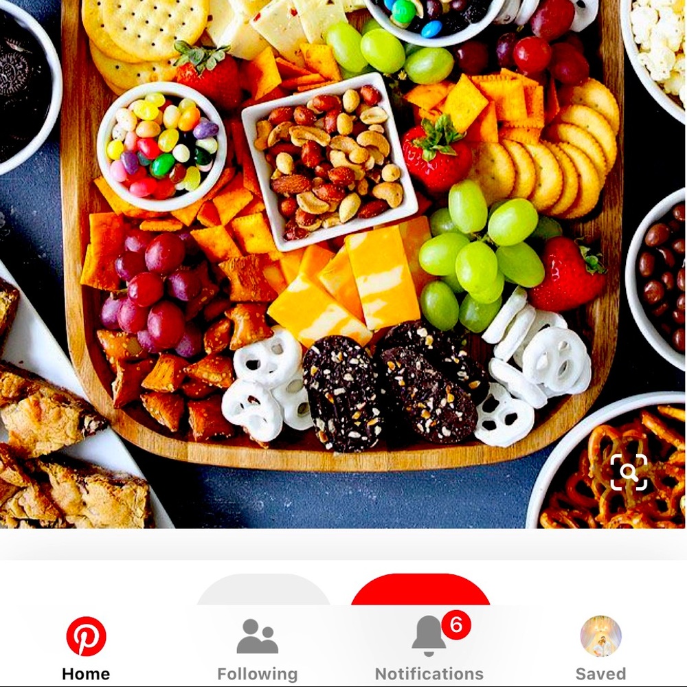 Charolas de snacks y aperitivos